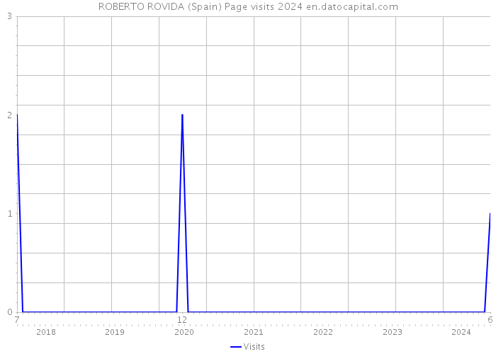 ROBERTO ROVIDA (Spain) Page visits 2024 