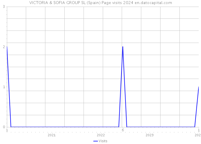 VICTORIA & SOFIA GROUP SL (Spain) Page visits 2024 