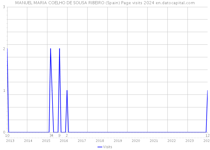 MANUEL MARIA COELHO DE SOUSA RIBEIRO (Spain) Page visits 2024 
