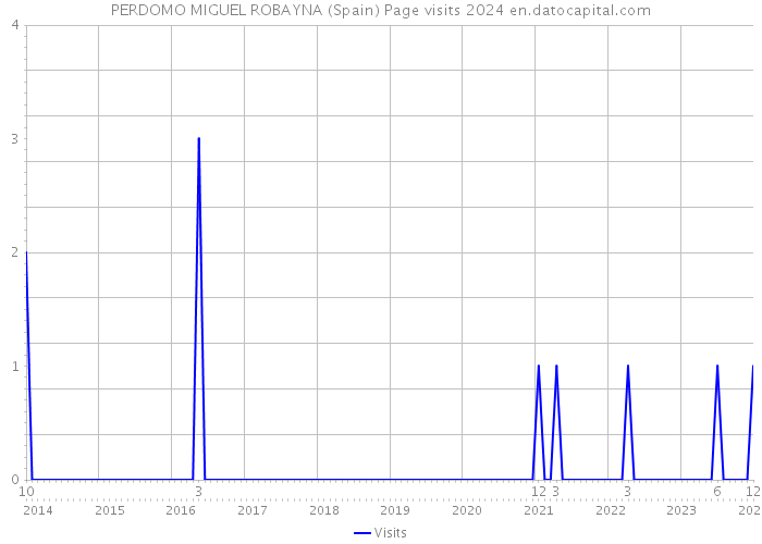 PERDOMO MIGUEL ROBAYNA (Spain) Page visits 2024 