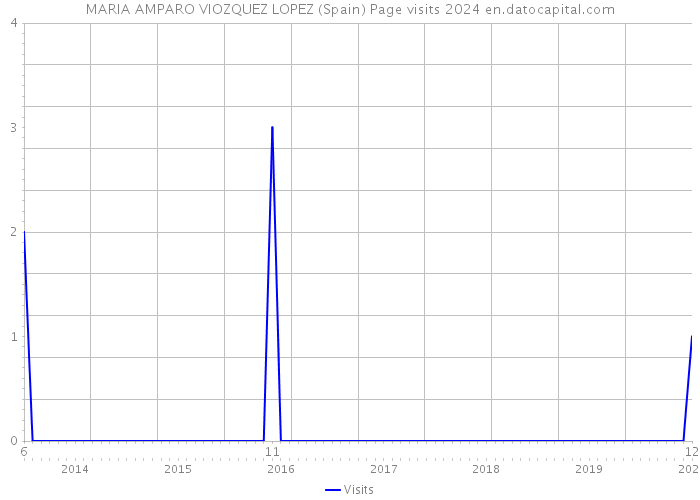 MARIA AMPARO VIOZQUEZ LOPEZ (Spain) Page visits 2024 