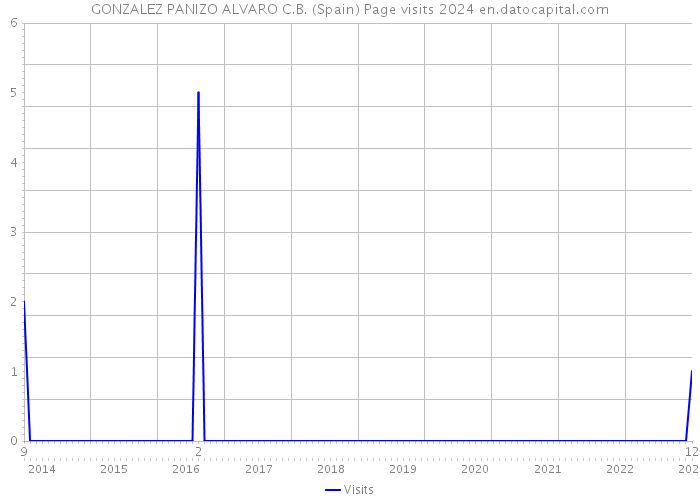 GONZALEZ PANIZO ALVARO C.B. (Spain) Page visits 2024 