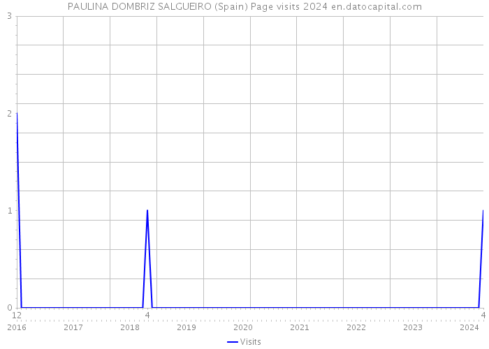 PAULINA DOMBRIZ SALGUEIRO (Spain) Page visits 2024 