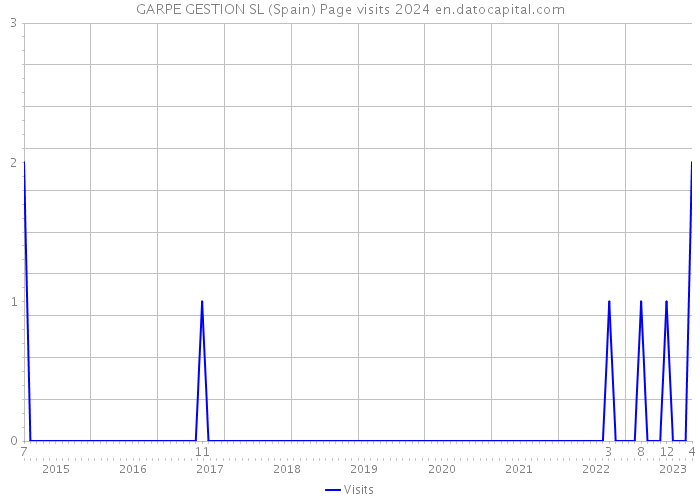 GARPE GESTION SL (Spain) Page visits 2024 
