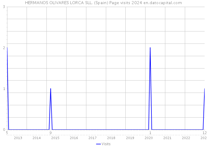 HERMANOS OLIVARES LORCA SLL. (Spain) Page visits 2024 