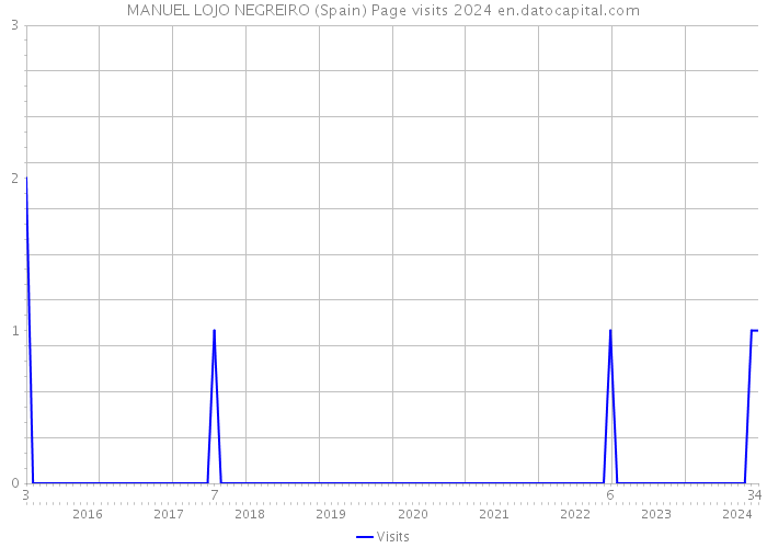 MANUEL LOJO NEGREIRO (Spain) Page visits 2024 