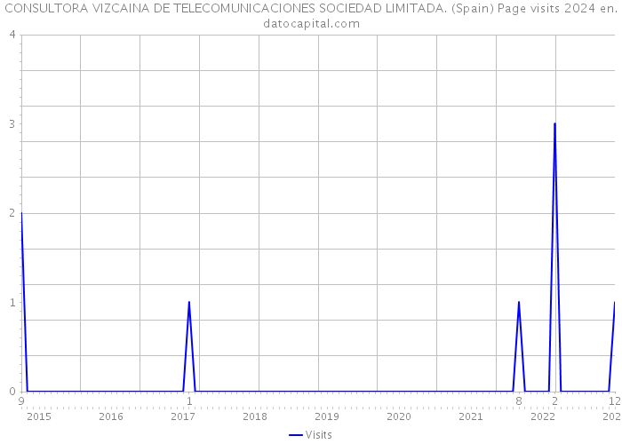 CONSULTORA VIZCAINA DE TELECOMUNICACIONES SOCIEDAD LIMITADA. (Spain) Page visits 2024 