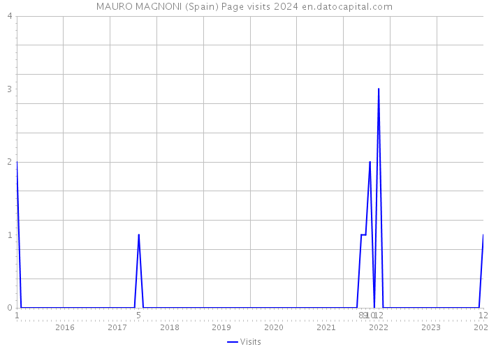 MAURO MAGNONI (Spain) Page visits 2024 