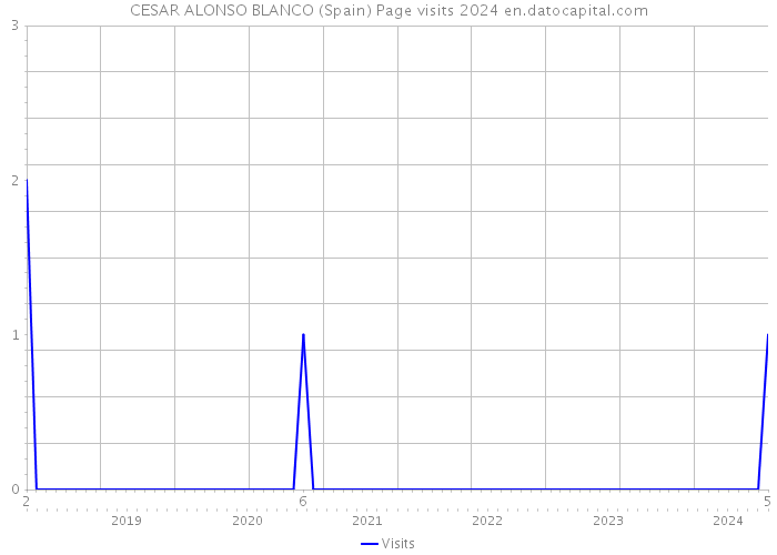 CESAR ALONSO BLANCO (Spain) Page visits 2024 