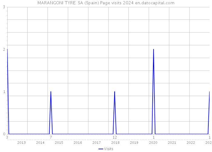 MARANGONI TYRE SA (Spain) Page visits 2024 