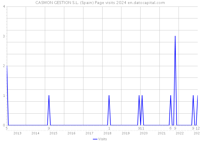 CASMON GESTION S.L. (Spain) Page visits 2024 