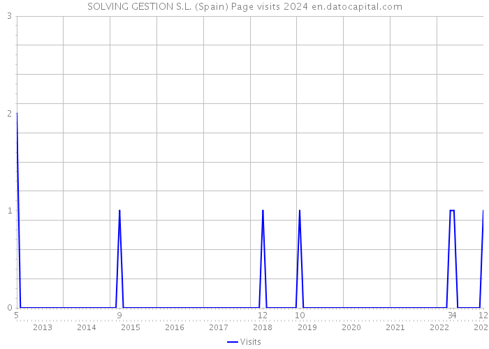 SOLVING GESTION S.L. (Spain) Page visits 2024 