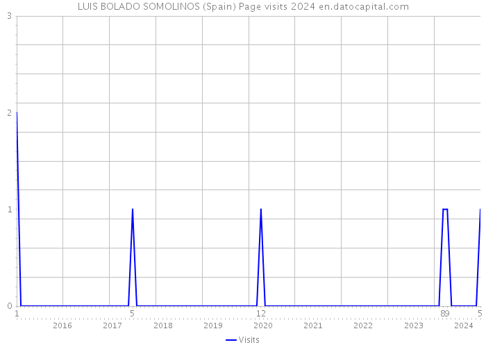 LUIS BOLADO SOMOLINOS (Spain) Page visits 2024 