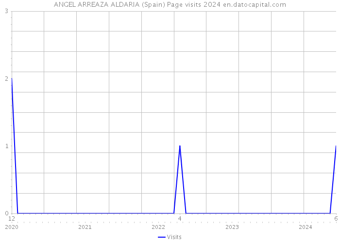 ANGEL ARREAZA ALDARIA (Spain) Page visits 2024 