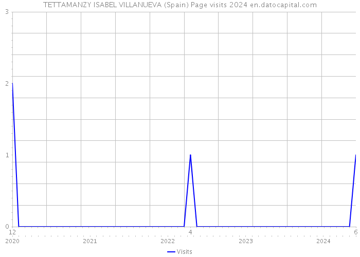 TETTAMANZY ISABEL VILLANUEVA (Spain) Page visits 2024 