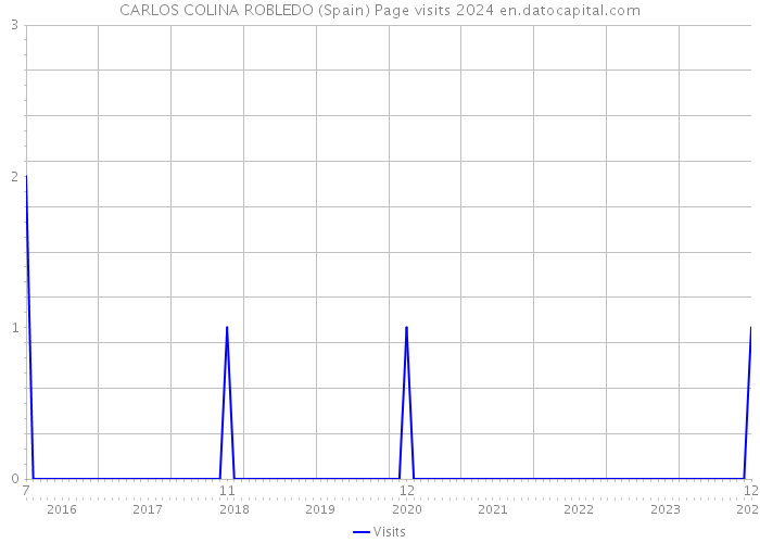 CARLOS COLINA ROBLEDO (Spain) Page visits 2024 