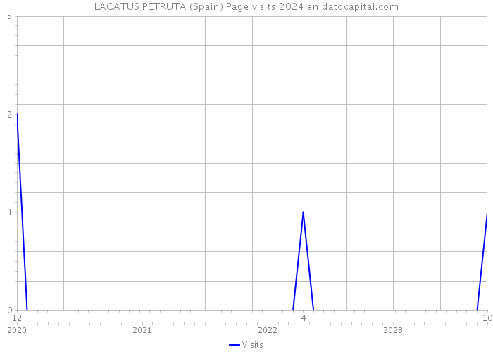 LACATUS PETRUTA (Spain) Page visits 2024 