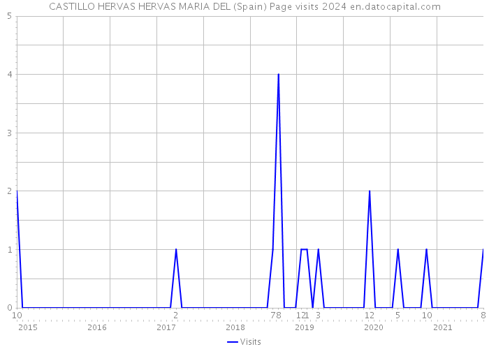 CASTILLO HERVAS HERVAS MARIA DEL (Spain) Page visits 2024 
