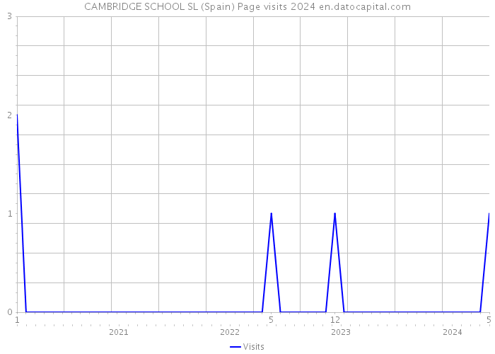 CAMBRIDGE SCHOOL SL (Spain) Page visits 2024 