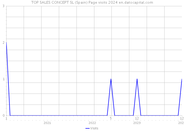 TOP SALES CONCEPT SL (Spain) Page visits 2024 