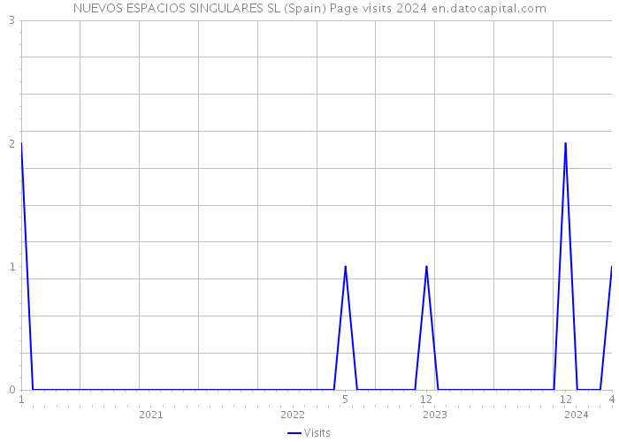 NUEVOS ESPACIOS SINGULARES SL (Spain) Page visits 2024 