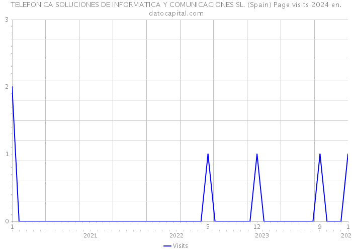 TELEFONICA SOLUCIONES DE INFORMATICA Y COMUNICACIONES SL. (Spain) Page visits 2024 