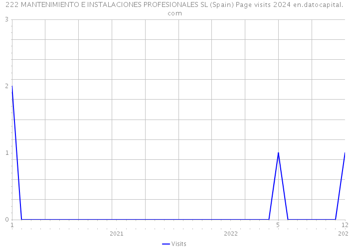 222 MANTENIMIENTO E INSTALACIONES PROFESIONALES SL (Spain) Page visits 2024 