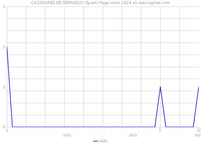 CAZADORES DE SERRADUY (Spain) Page visits 2024 