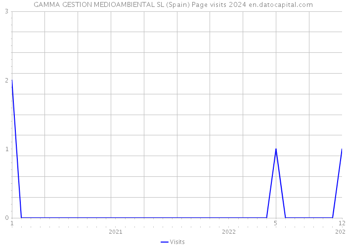 GAMMA GESTION MEDIOAMBIENTAL SL (Spain) Page visits 2024 