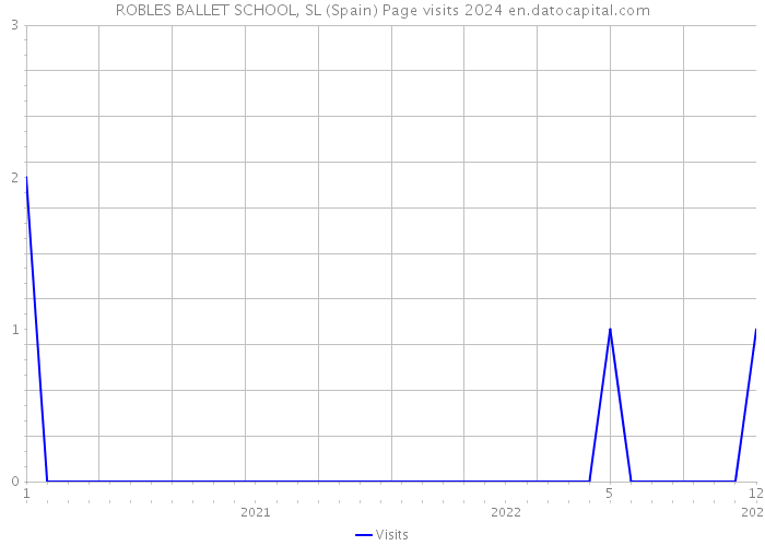 ROBLES BALLET SCHOOL, SL (Spain) Page visits 2024 