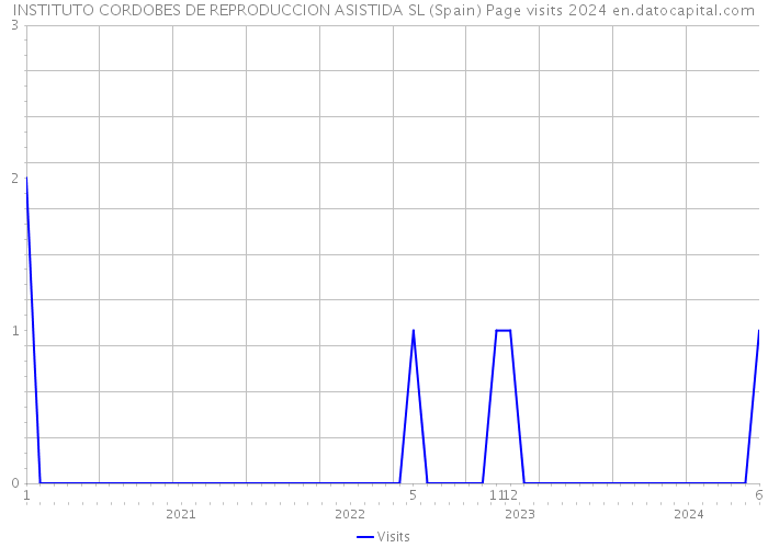 INSTITUTO CORDOBES DE REPRODUCCION ASISTIDA SL (Spain) Page visits 2024 