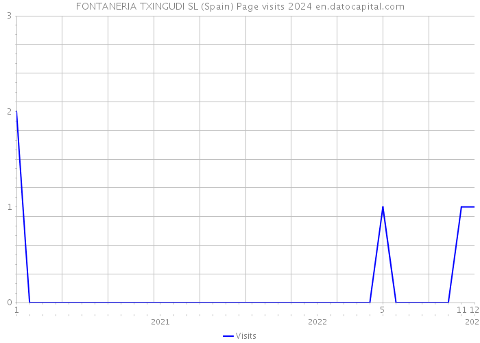 FONTANERIA TXINGUDI SL (Spain) Page visits 2024 