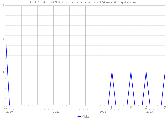 LLUENT ASESORES S.L (Spain) Page visits 2024 