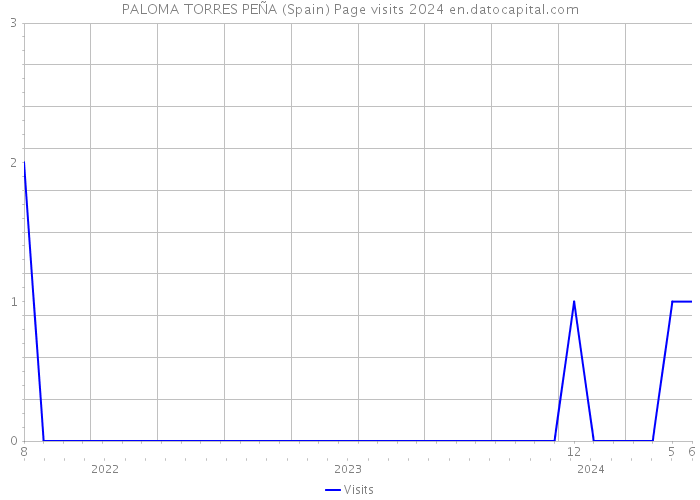 PALOMA TORRES PEÑA (Spain) Page visits 2024 