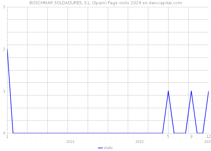 BOSCHMAR SOLDADURES, S.L. (Spain) Page visits 2024 