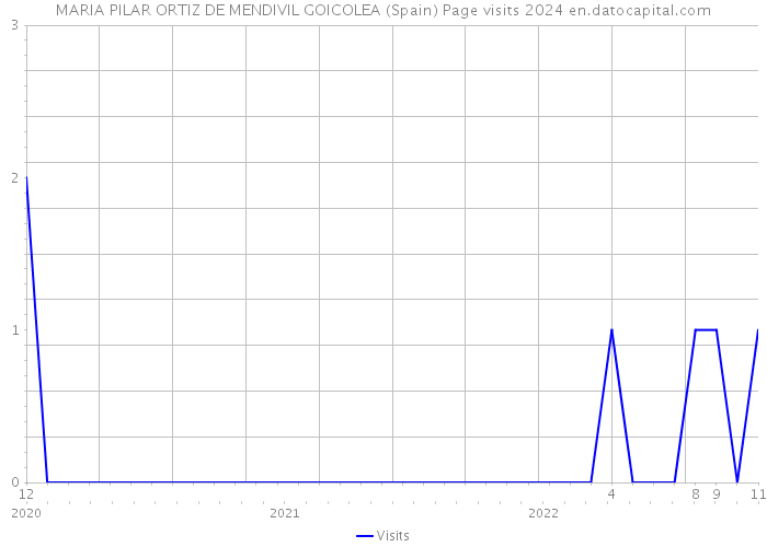 MARIA PILAR ORTIZ DE MENDIVIL GOICOLEA (Spain) Page visits 2024 
