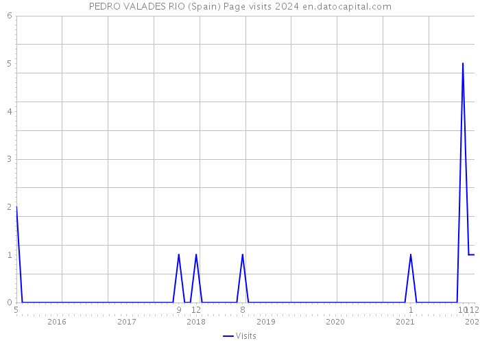 PEDRO VALADES RIO (Spain) Page visits 2024 