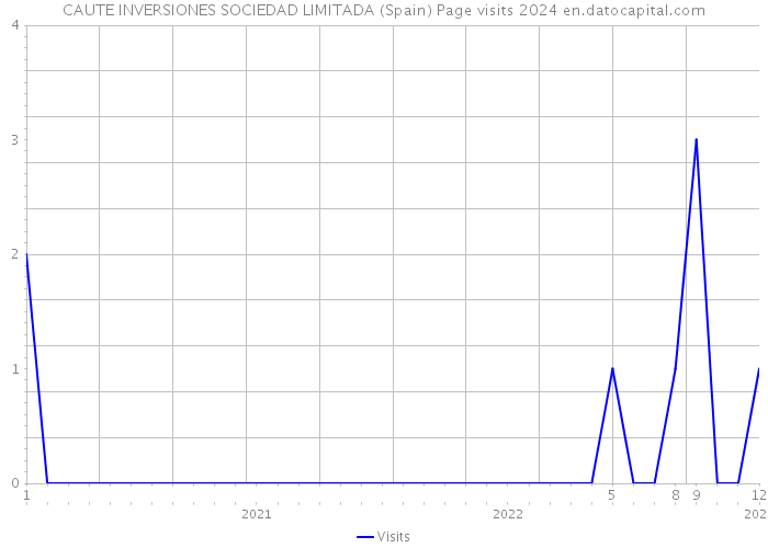 CAUTE INVERSIONES SOCIEDAD LIMITADA (Spain) Page visits 2024 