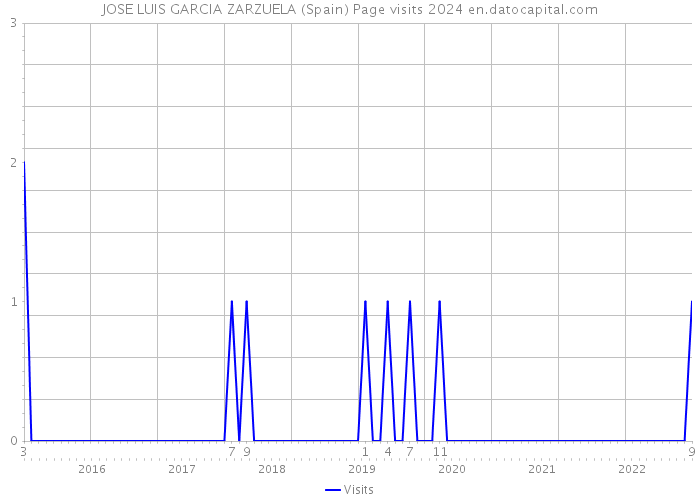 JOSE LUIS GARCIA ZARZUELA (Spain) Page visits 2024 