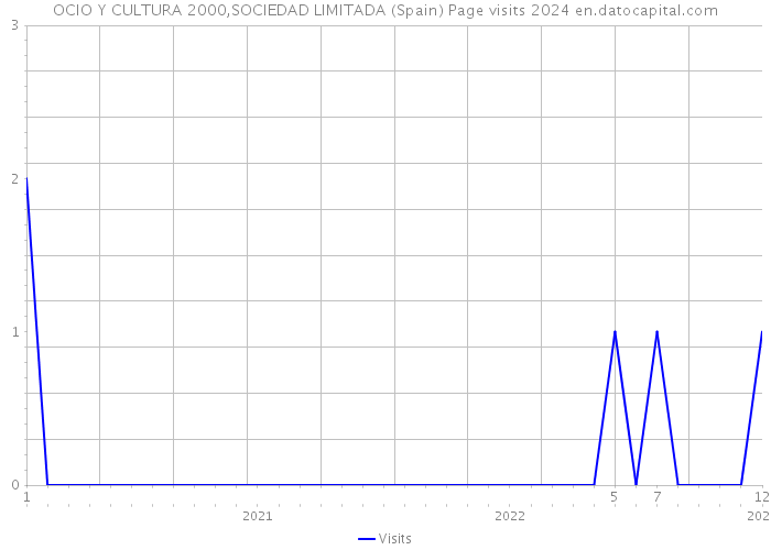 OCIO Y CULTURA 2000,SOCIEDAD LIMITADA (Spain) Page visits 2024 
