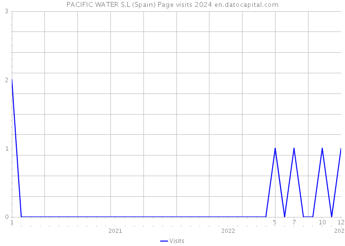 PACIFIC WATER S.L (Spain) Page visits 2024 