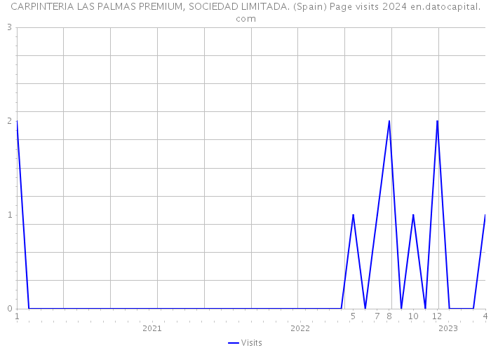 CARPINTERIA LAS PALMAS PREMIUM, SOCIEDAD LIMITADA. (Spain) Page visits 2024 