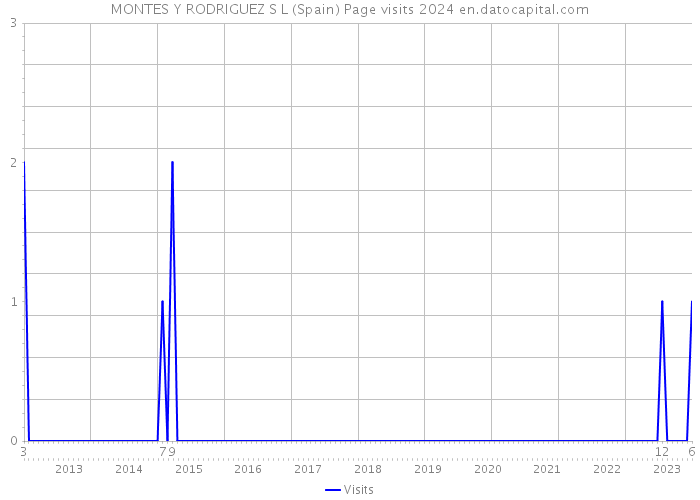 MONTES Y RODRIGUEZ S L (Spain) Page visits 2024 