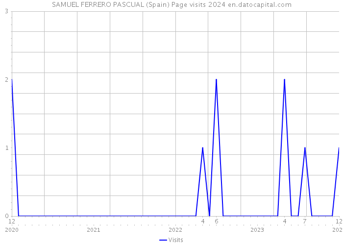 SAMUEL FERRERO PASCUAL (Spain) Page visits 2024 