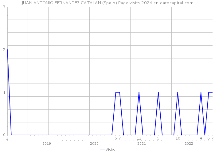 JUAN ANTONIO FERNANDEZ CATALAN (Spain) Page visits 2024 