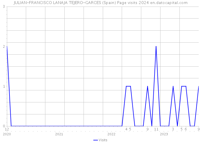 JULIAN-FRANCISCO LANAJA TEJERO-GARCES (Spain) Page visits 2024 