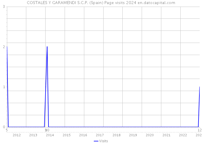 COSTALES Y GARAMENDI S.C.P. (Spain) Page visits 2024 