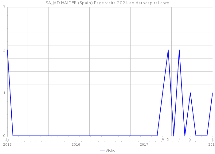 SAJJAD HAIDER (Spain) Page visits 2024 