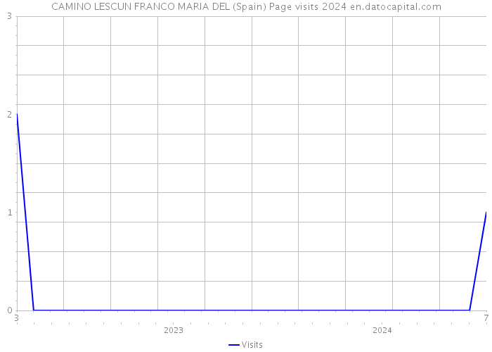 CAMINO LESCUN FRANCO MARIA DEL (Spain) Page visits 2024 