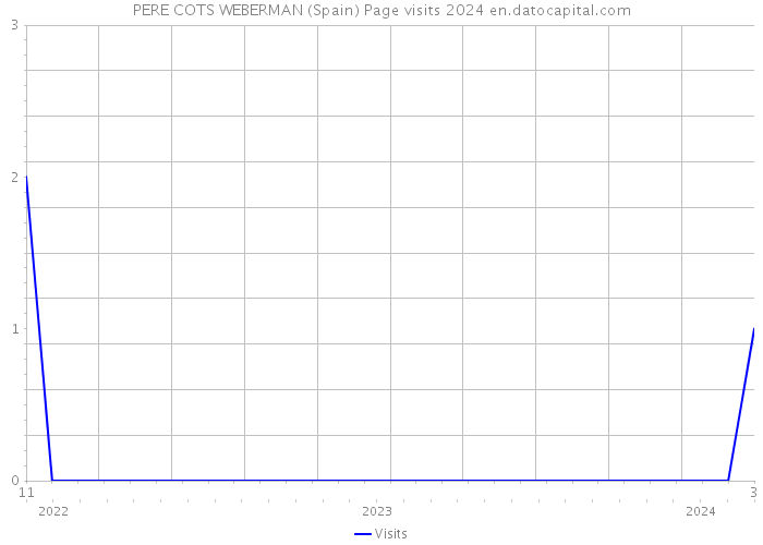 PERE COTS WEBERMAN (Spain) Page visits 2024 